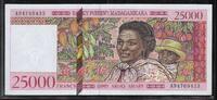 MADAGASIKARA/MADAGASCAR 5000 Ariary/25000 Francs Junge madagassische Frau und Kind. Jeune femme malgache avec enfant. Serie: A . -