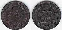 FRANCE . 1 Centime NAPOLÉON III. Ohne Lorbeerkranz. Tête nue . -