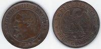 FRANCE . 2 Centimes NAPOLÉON III. Ohne Lorbeerkranz. Tête nue . -