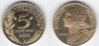 FRANCE . 5 Centimes. Marianne. 3 plis. 3 Falten. aus dem BE Satz . -