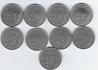 FRANCE . 100 Francs COCHET. LOT, LOS von 9 Münze . -