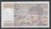 FRANCE . 20 Francs. DEBUSSY. Alphabet: K.063 . -