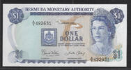 1 Dollar. 01/01/1986. BERMUDA. Reine Élisabeth II.  Serie:A/8  . Fast NEU. I-.