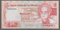MALTA. 2 Liri. AGHATA BARBARA. Präsidentin der Republik. Présidente de la République.Serie:A/1 -