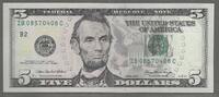 USA/ÉTATS UNIS DAMÉRIQUE. 5 Dollars. 2006. Serie: IB/C . AU.