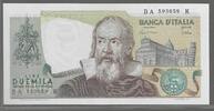 ITALIA. 2000 Lire. GALILEO. Serie: BA/R . -