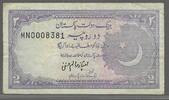 PAKISTAN 2 Rupees. Serie: MN, N° 0008381 . -