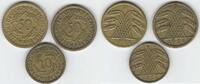 DEUTSCHLAND/ALLEMAGNE. 10 et 50 Pfennig. RÉPUBLIQUE de WEIMAR. 3 MÜNZE, MONNAIES . -
