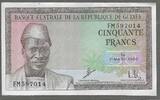 GUINÉE/GUINEA. 50 Francs. AHMED SÉKOU TOURÉ. 1er Président de la République de Guinée. Serie: FM . -