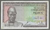 GUINÉE/GUINEA. 50 Francs. AHMED SÉKOU TOURÉ. 1er Président de la République de Guinée. Serie GX . -