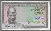 GUINÉE/GUINEA. 50 Francs. AHMED SÉKOU TOURÉ. 1er Président de la République de Guinée. Serie HF . -