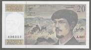 FRANCE. 20 Francs. DEBUSSY. Komponist, Compositeur.Alphabet: A.027 . -