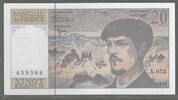 FRANCE. 20 Francs. DEBUSSY. Komponist, Compositeur.Alphabet: A.052 . -