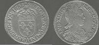 FRANCE.( ROYAUME de) 1/2 ECU à la mèche longue. LOUIS XIIII . 1638†1715 . -
