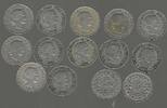 SVIZRA, SVIZZERA, SUISSE, SCHWEIZ. 5 Rappen. Date:(divers) 12 Monnaies plus 2. Pas de doublons. Keine Duplikate . von SGE bis Gutes F.