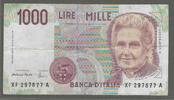 ITALIA/ITALIE. 1000 Lire. MARIA MONTESSORI. Serie: XF/A . Sostitutiva. Ersatz . Remplacement . -