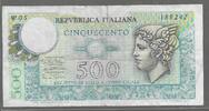 ITALIA/ITALIE. 500 Lire. Billet de remplacement : W 05 . -