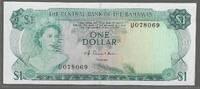 BAHAMAS. 1 Dollar. REINE ÉLISABETH II . Serie: U . -