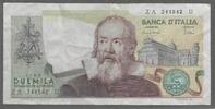 ITALIA/ITALIE. 2000 LIRE. GALILÉE. Serie: ZA/U . -