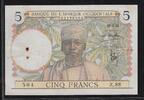AFRIQUE OCCIDENTALE FRANÇAISE 5 FRANCS Alphabet: Z.88 -