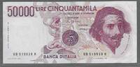 ITALIA/ITALIE. 50000 Lire. Gian Lorenzo Bernini. 1er type .Serie: UB/R . -