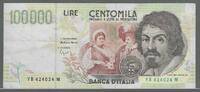 ITALIA/ITALIE. 100000 Lire. CARAVAGGIO. 2ème. type. Serie: YB/M . -