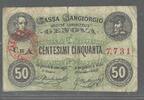 ITALIA/ITALIE. GENOVA. 50 Centesimi. CASSA SANGIORGIO. Serie: CBA . -