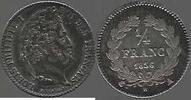 FRANCE. 1/4 de Franc. LOUIS PHILIPPE 1er . Jüngerer Bruder von Ludwig XVI. -