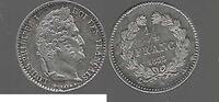 FRANCE. 1/4 de Franc. LOUIS PHILIPPE 1er . Jüngerer Bruder von Ludwig XVI. -
