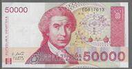 HRVATSKA. CROATIA . 50000 Dinara. Dernière serie. Letzte Serie: EO . -