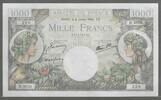 1000 Francs. 06/07/1944. FRANCE. COMMERCE et INDUSTRIE. (Handel und Industrie) Alphabet: D.3620 N° 220  . Fast NEU. I-.(ohne Nadellöcher)