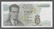 BEIGIË/BELGIEN/BELGIQUE. 20 Frank, Francs. ROI BAUDOUIN 1er . Serie: 4 B . -