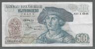 BEIGIË/BELGIEN/BELGIQUE. 500 FRANCS/FRANK. Bernard van Orley. Serie: 423 A . -
