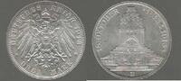 DEUTSCHLAND/ALLEMAGNE. 3 Mark. Sachsen. Saxe .Friedrich August III - Mémorial de la bataille des peuples . -
