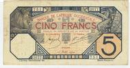 AFRIQUE OCCIDENTALE FRANÇAISE 5 FRANCS 10.4.1924 Dakar. Serie: S 2077 . F