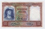 ESPAGNE 500 PESETAS "Série L" -