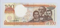 REPUBLICA DOMINICANA/REPUBLIQUE DOMINIQUAINE 100 PESOS ORO Serie: AV000084. KLEINE NUMMER. PETIT NUMERO) . -