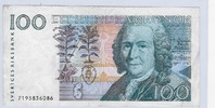 SUEDE 100 KRONOR "CARL VON LINNE" -
