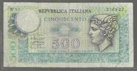Italie / Italia. 500 Lires Billet de remplacement : W 05 . -