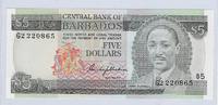 BARBADES 5 DOLLARS "Série: G2 ......" -