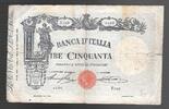 ITALIE 50 LIRE MATRICE. (DECRETO). Serie: E 310 . -