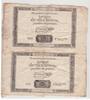 10 Livres 24.10.1792. L an 1er. France. DOMAINES NATIONAUX. Paire de 2 assignats de 10 Livres. Serie: 13057  . Gutes schön.