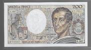 200 FRANCS 1991 FRANCE MONTESQUIEU. Alphabet: G.087  . fast UNC