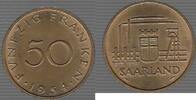 SAARLAND/SARRE 50 FRANCS -