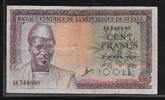 GUINÉE 100 FRANCS. (1963) Président Sékou Touré . Série: AK . Fast F.