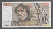 FRANCE 100 FRANCS "DELACROIX (modifié) Alphabet Q.9 grand filigrane" -