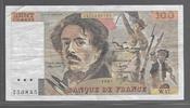 FRANCE 100 FRANCS "DELACROIX (modifié) Alphabet W.47" -