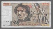 FRANCE 100 FRANCS "DELACROIX(modifié) moyen filigrane Alphabet D.17" -