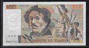 FRANCE 100 Francs DELACROIX. Grosses WZ. Grand filigrane. Alphabet. B.107 -