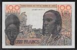100 FRANCS Type 1956 Modifié BCEAO Banque Centrale des Etats de L  Afrique de L  Ouest. Alphabet: Y.278  . Sehr schön/vorzüglich.